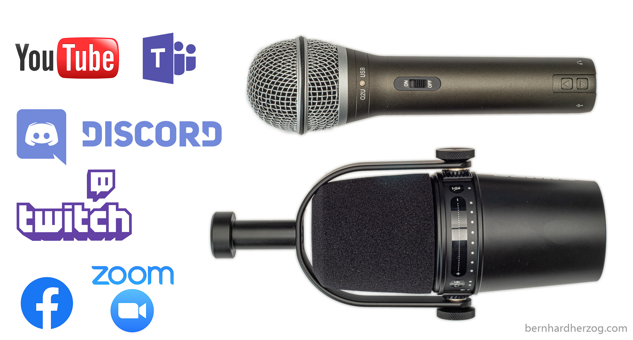 Samson Q2U vs. Shure MV7 – was ist das beste Einsteiger-Mikrofon 🎤 für Streaming/Zoom/Discord/Twitch/MS Teams/Podcasts 2021? 💬